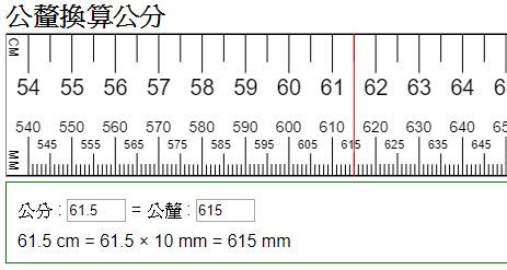 120釐米幾公分|公分換算米